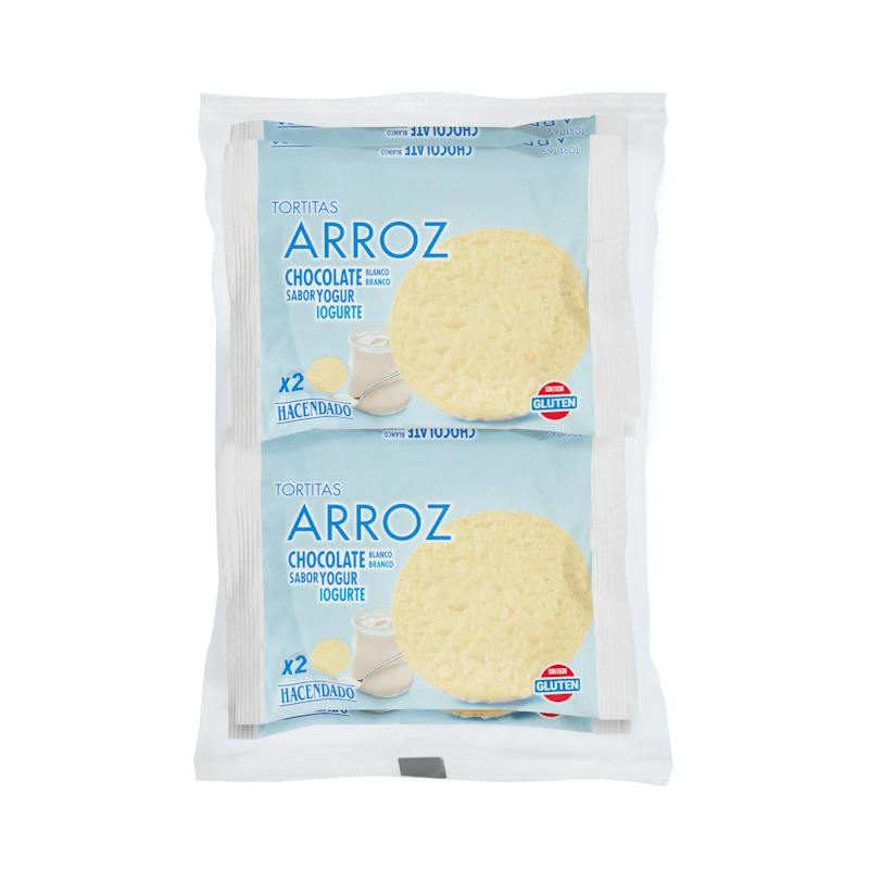 Galettes de riz chocolat blanc saveur yaourt Hacendado