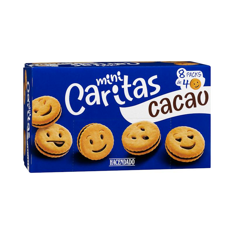 Mini biscuits frimousses à la crème cacao Hacendado