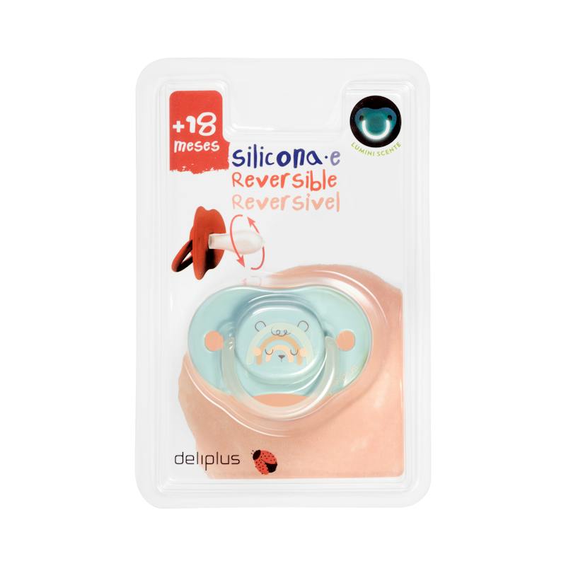 Sucette silicone réversible Deliplus dès 18 mois