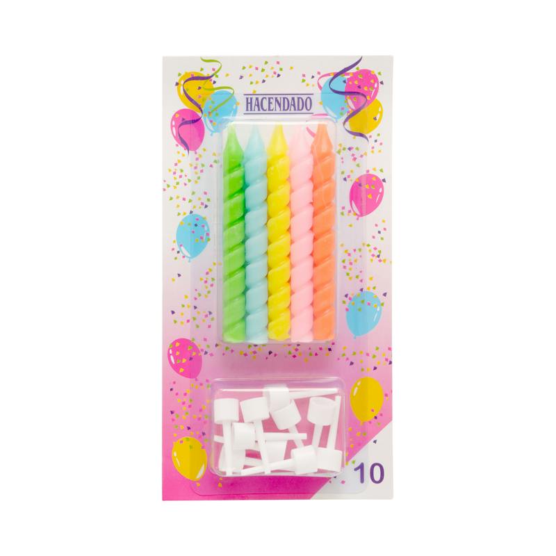 Bougies d'anniversaire Hacendado