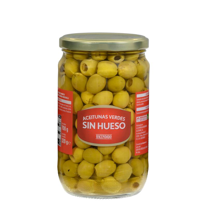 Olives vertes dénoyautées Hacendado