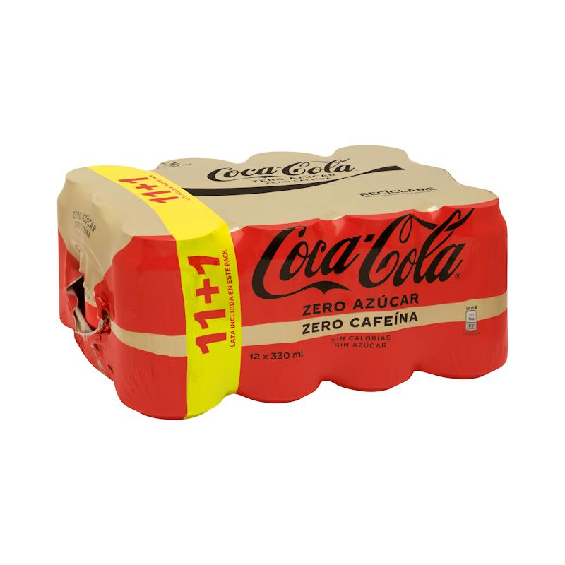 Soda Coca-Cola zéro sucre zéro caféine