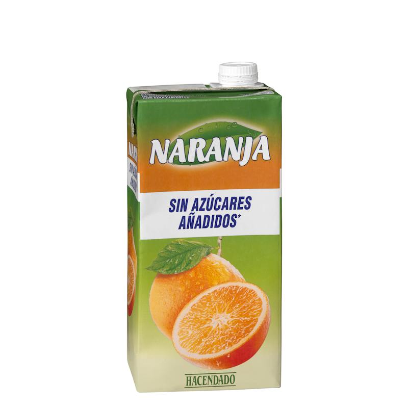 Boisson à l'orange Hacendado sans sucres ajoutés