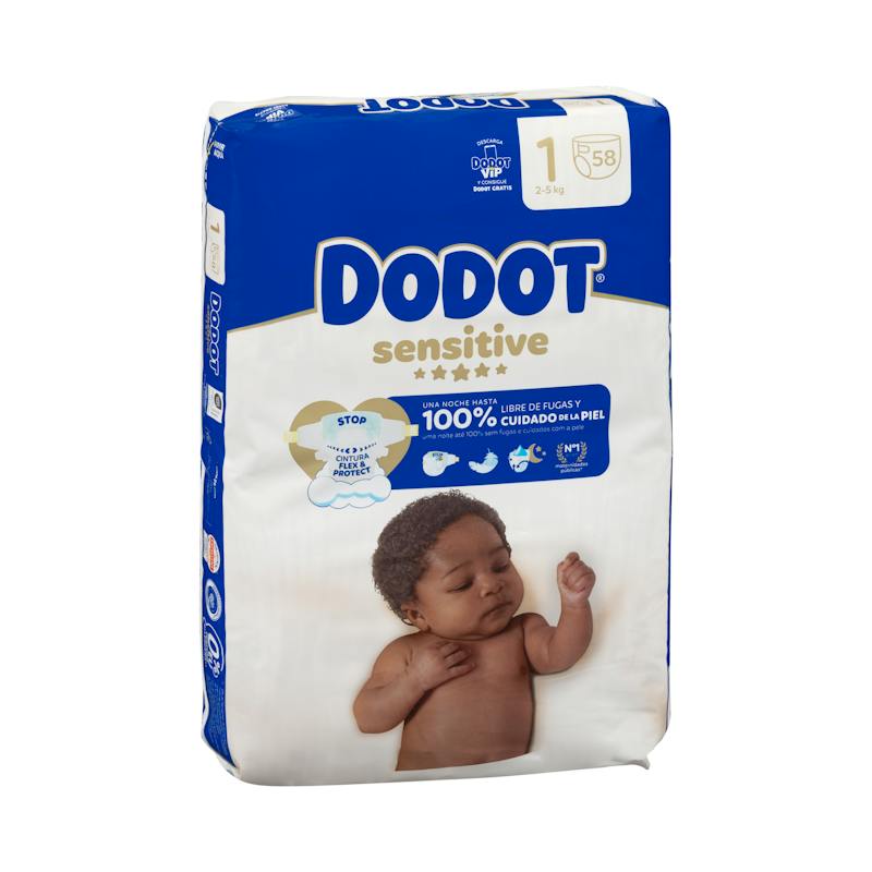Couches bébé taille 1 Dodot Sensitive 2-5 kg