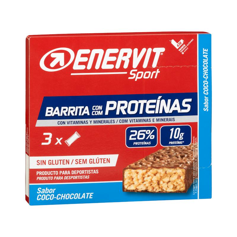 Barres protéinées saveur coco et chocolat Enervit Sport