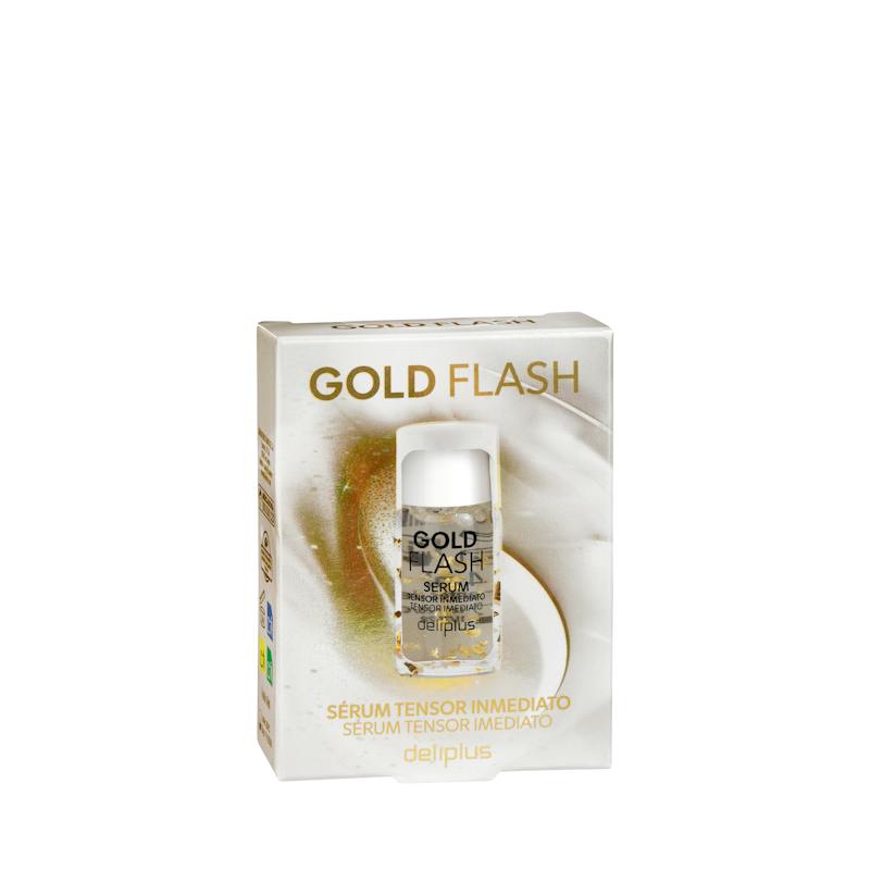 Sérum visage tenseur immédiat Gold Flash Deliplus aux feuilles d'or
