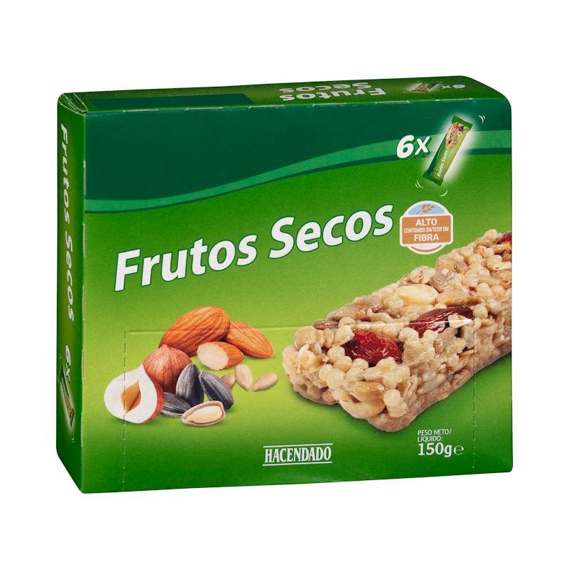 Barres de céréales aux fruits secs Hacendado