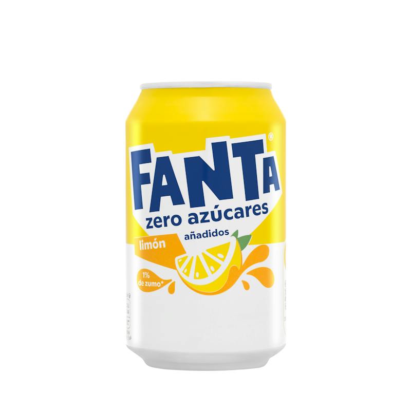Soda Fanta citron zéro sucres ajoutés