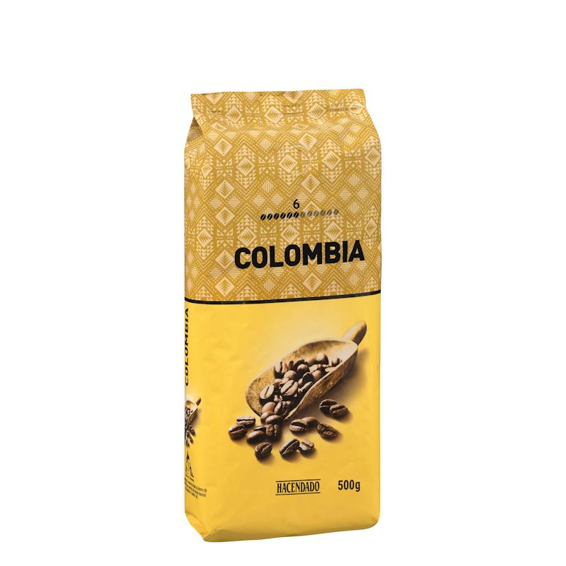 Café en grains Colombie Hacendado