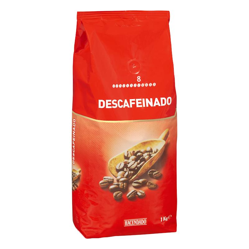 Café en grains décaféiné Hacendado