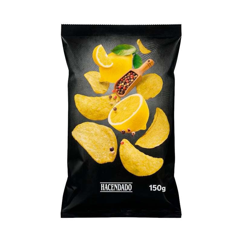 Chips saveur citron et poivre Hacendado