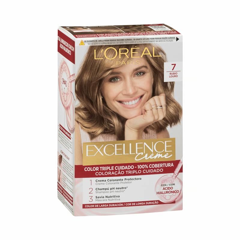 Coloration permanente 7 blond Excellence Crème