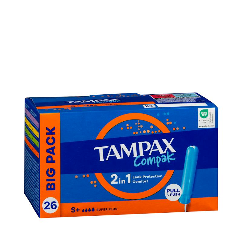 Tampons super plus Tampax Compak avec applicateur