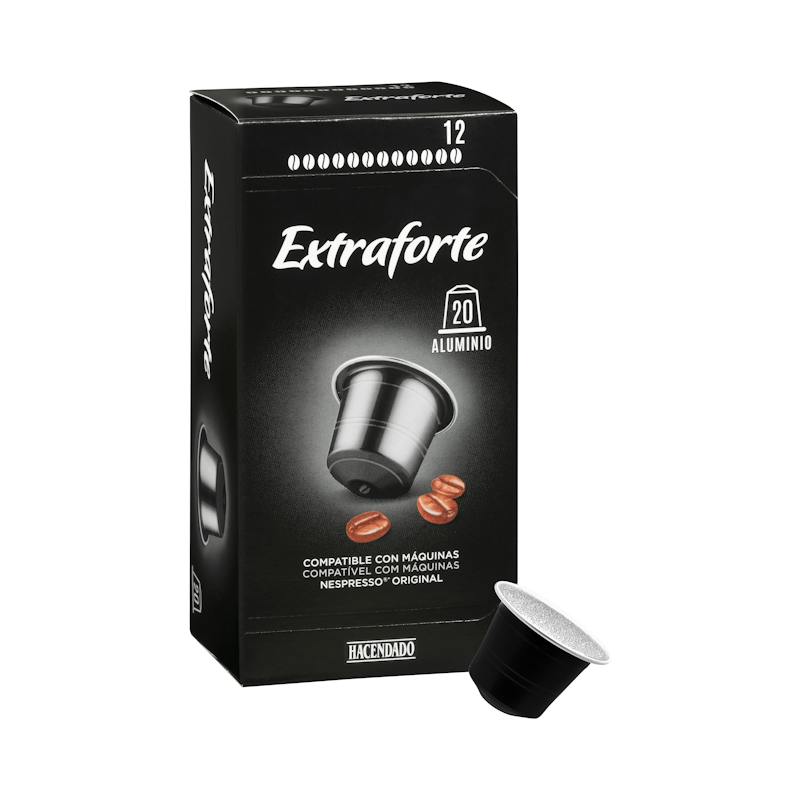 Café en capsules extra fort Hacendado