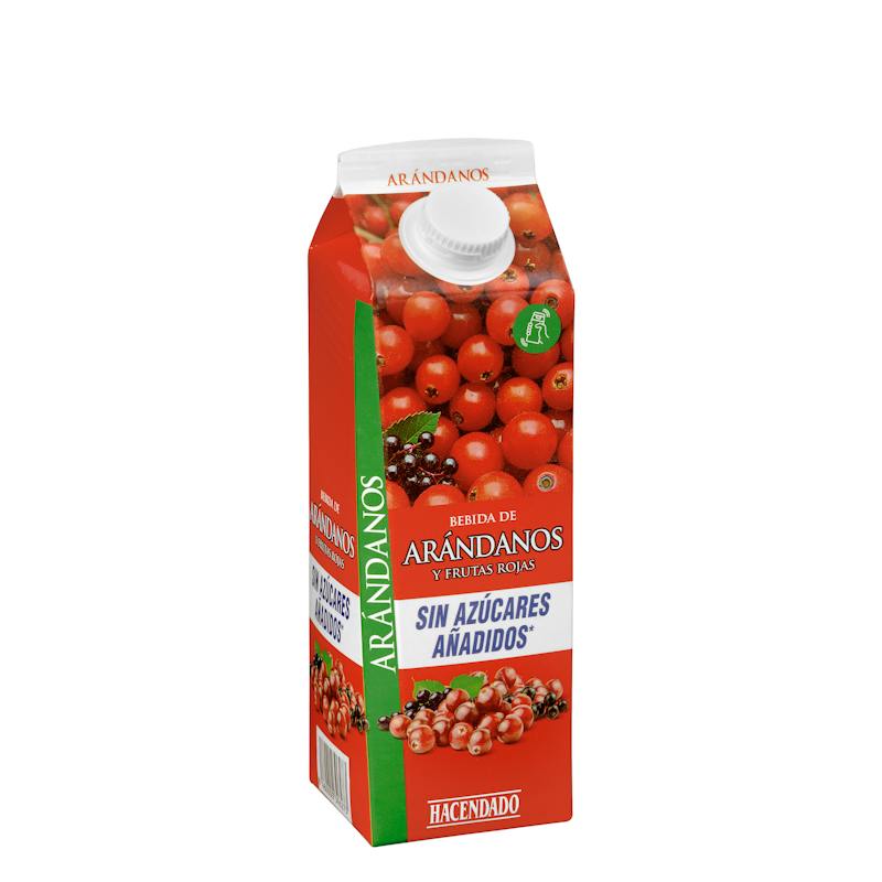 Boisson myrtille et fruits rouges Hacendado sans sucres ajoutés