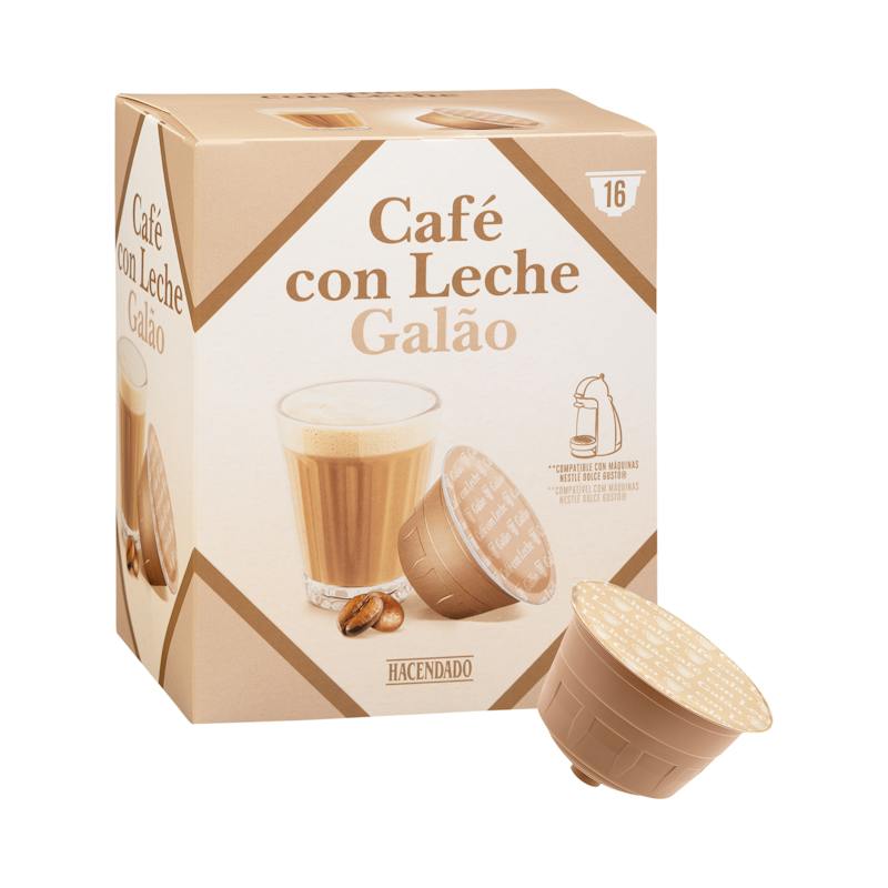 Café au lait en capsules Hacendado