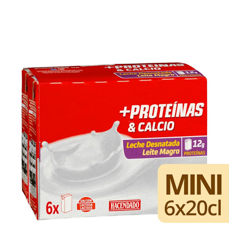 Lait écrémé + protéines et calcium