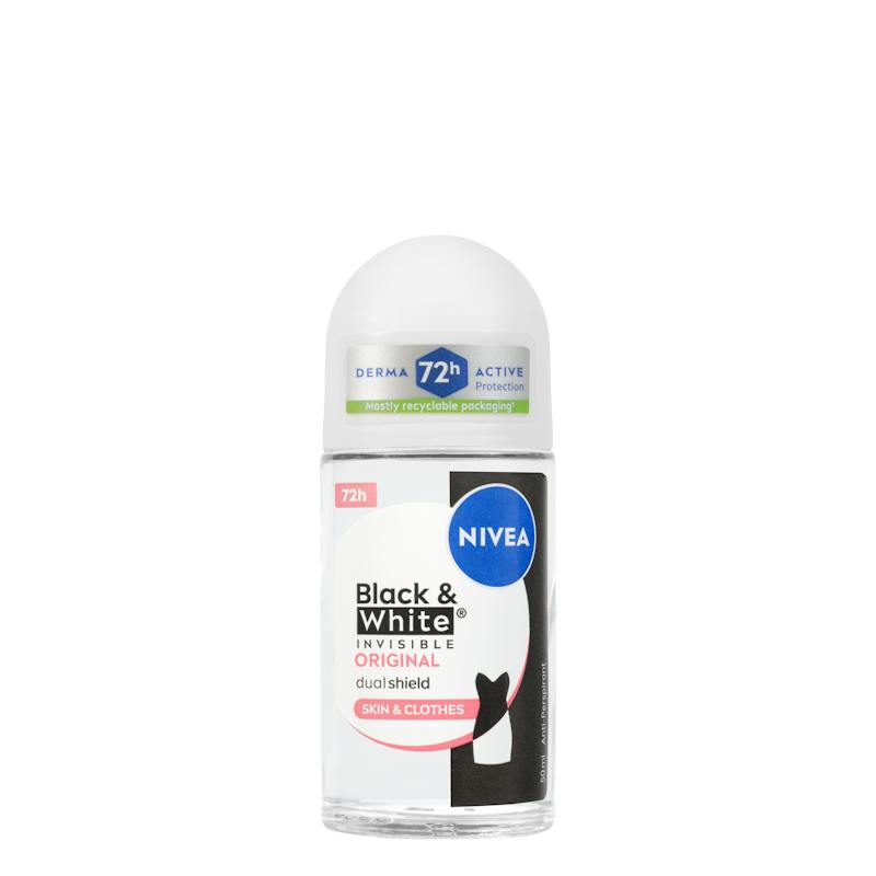 Déodorant roll-on Invisible Black & White Nivea anti-transpirant
