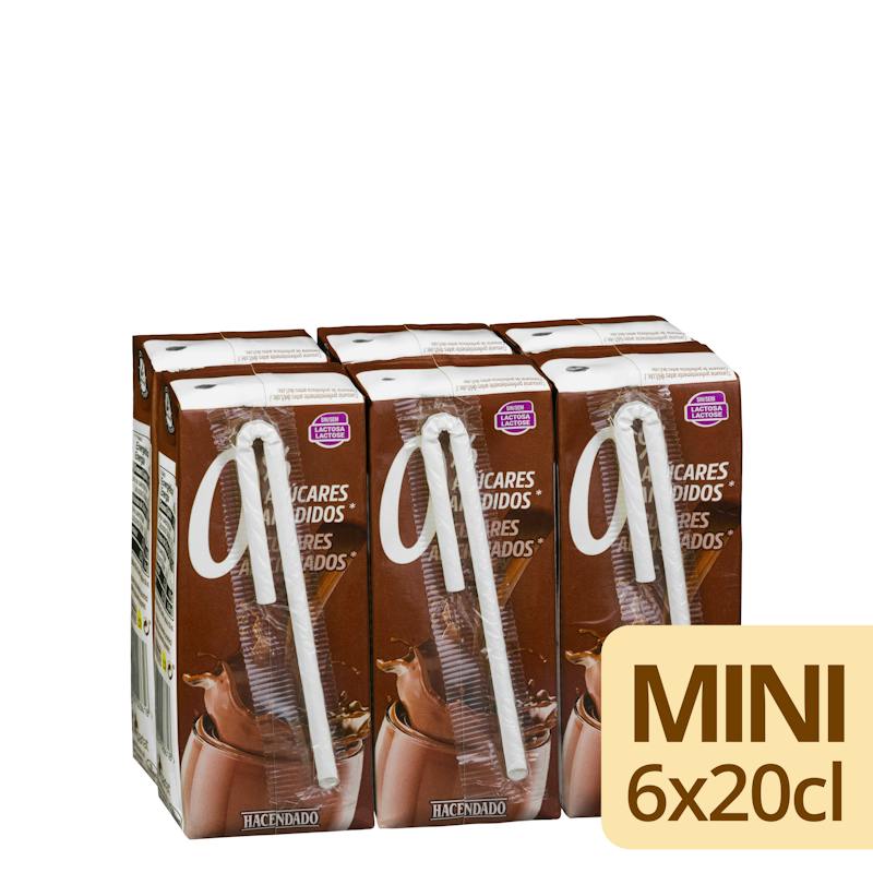 Boisson lactée au chocolat sans sucres ajoutés Hacendado