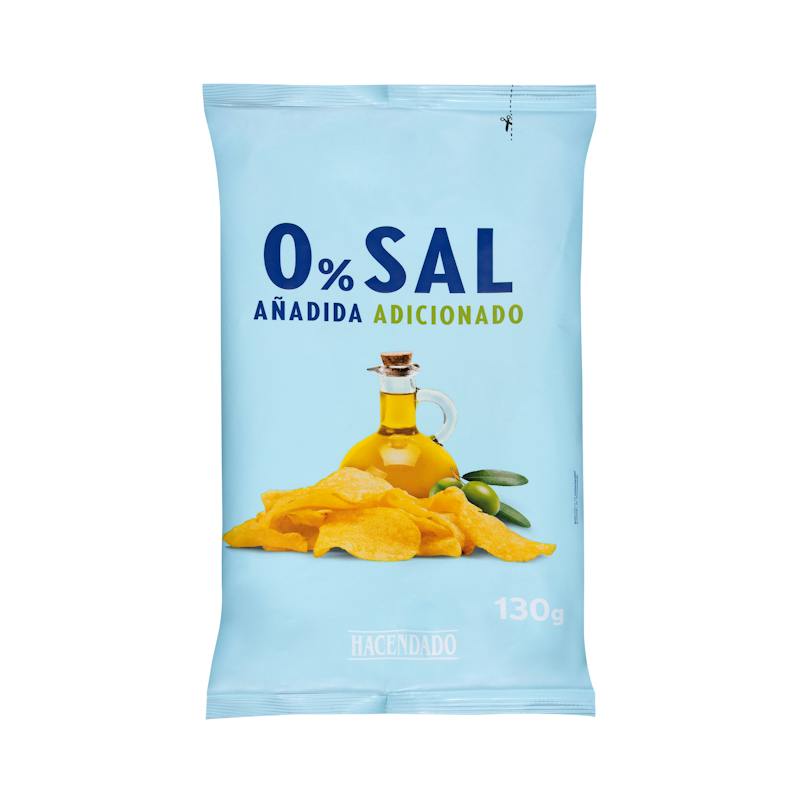 Chips 0 % sel ajouté Hacendado