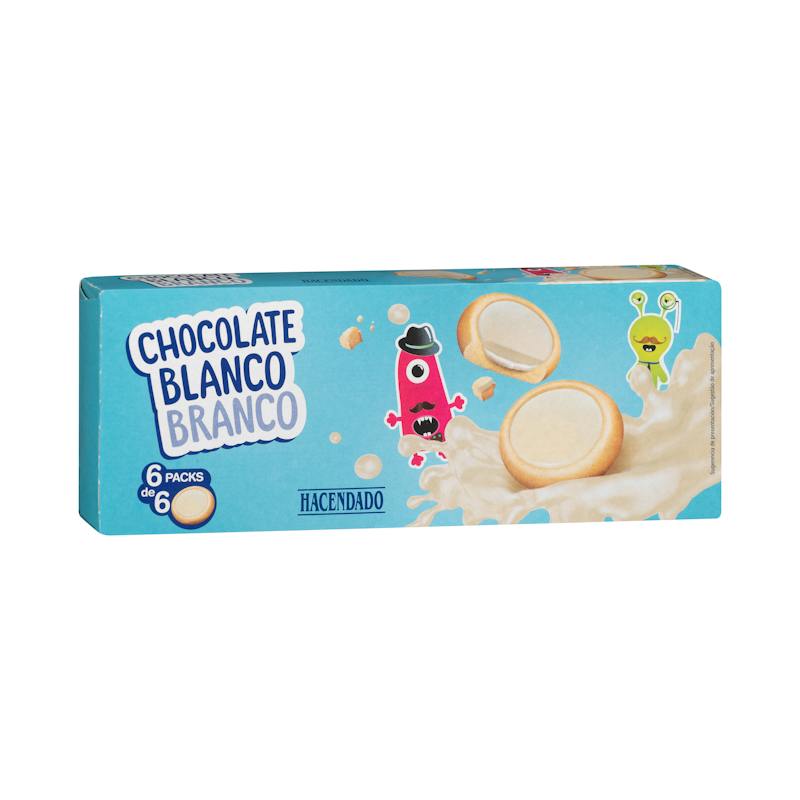 Biscuits au chocolat blanc Hacendado