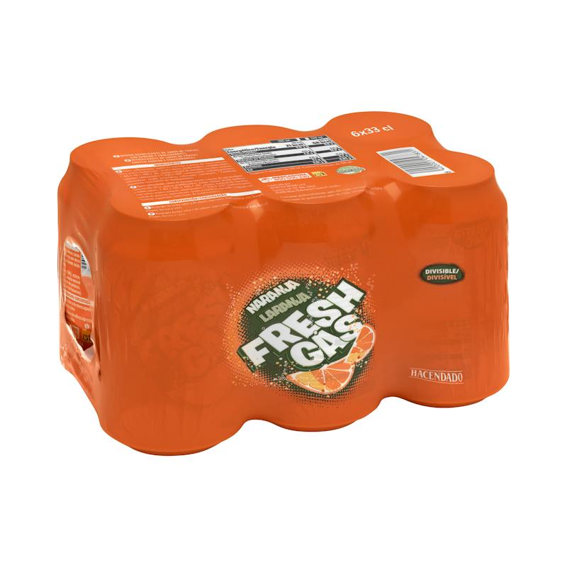 Soda à l'orange Hacendado fresh gas