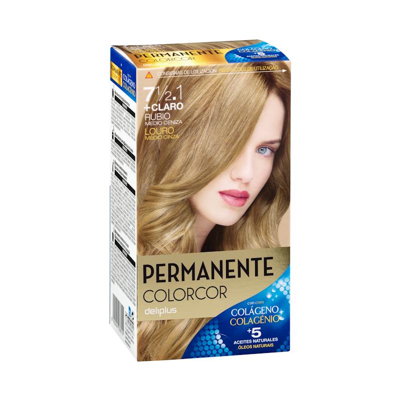 Coloration permanente 7 1/2.1 blond moyen cendré Colorcor