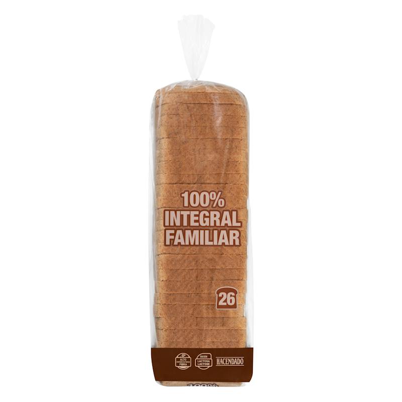 Pain de mie 100 % complet format familial Hacendado