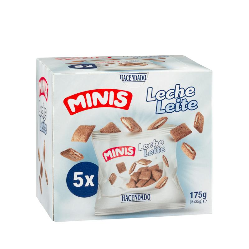 Mini céréales fourrées au lait Hacendado