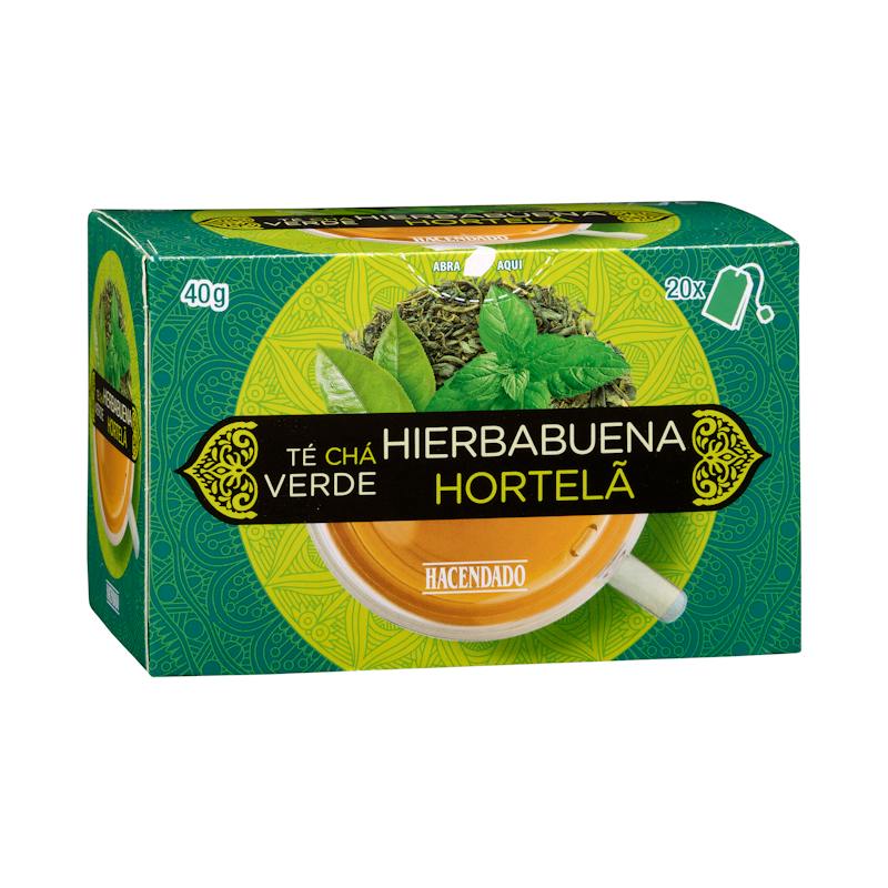 Thé vert à la menthe Hacendado