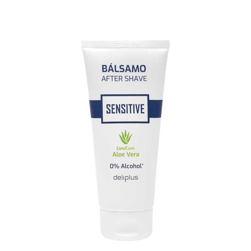 Baume après-rasage Sensitive Deliplus à l'aloe vera sans alcool