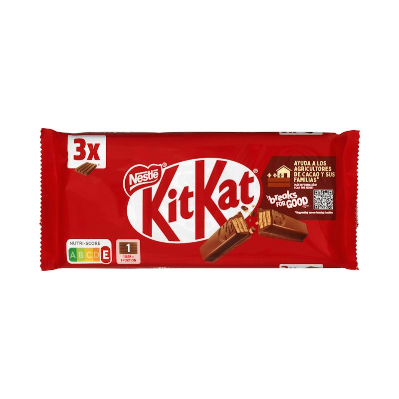 Barres gaufrettes Kit-Kat enrobées de chocolat au lait