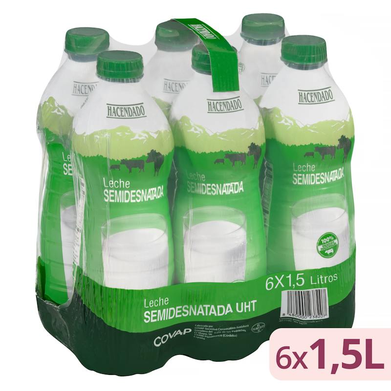 Lait demi-écrémé Hacendado
