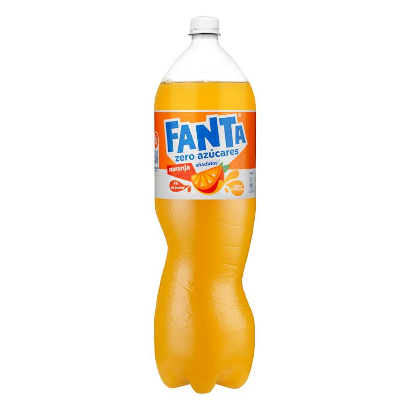 Soda Fanta orange zéro sucres ajoutés