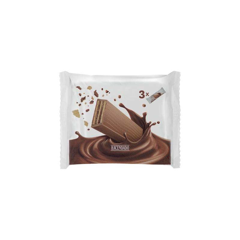Barres croustillantes enrobées de chocolat au lait Hacendado