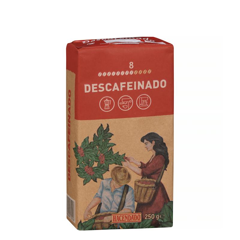 Café moulu décaféiné Hacendado
