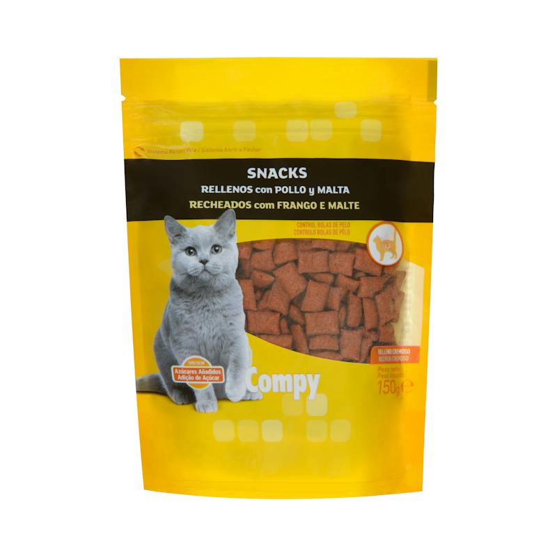 Friandises fourrées poulet et malt chat Compy